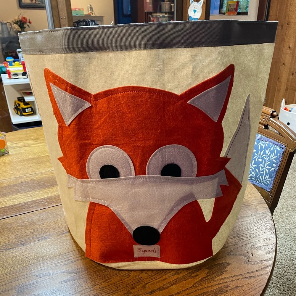 Fox Canvas Storage Bin